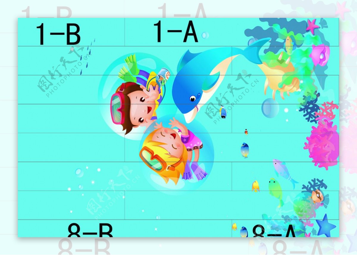 大自然创意地板样图图片