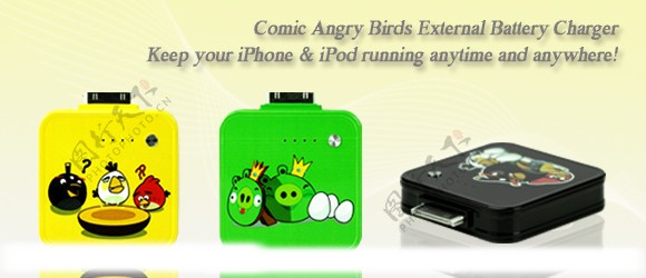 愤怒的小鸟充电器iPhone4图片