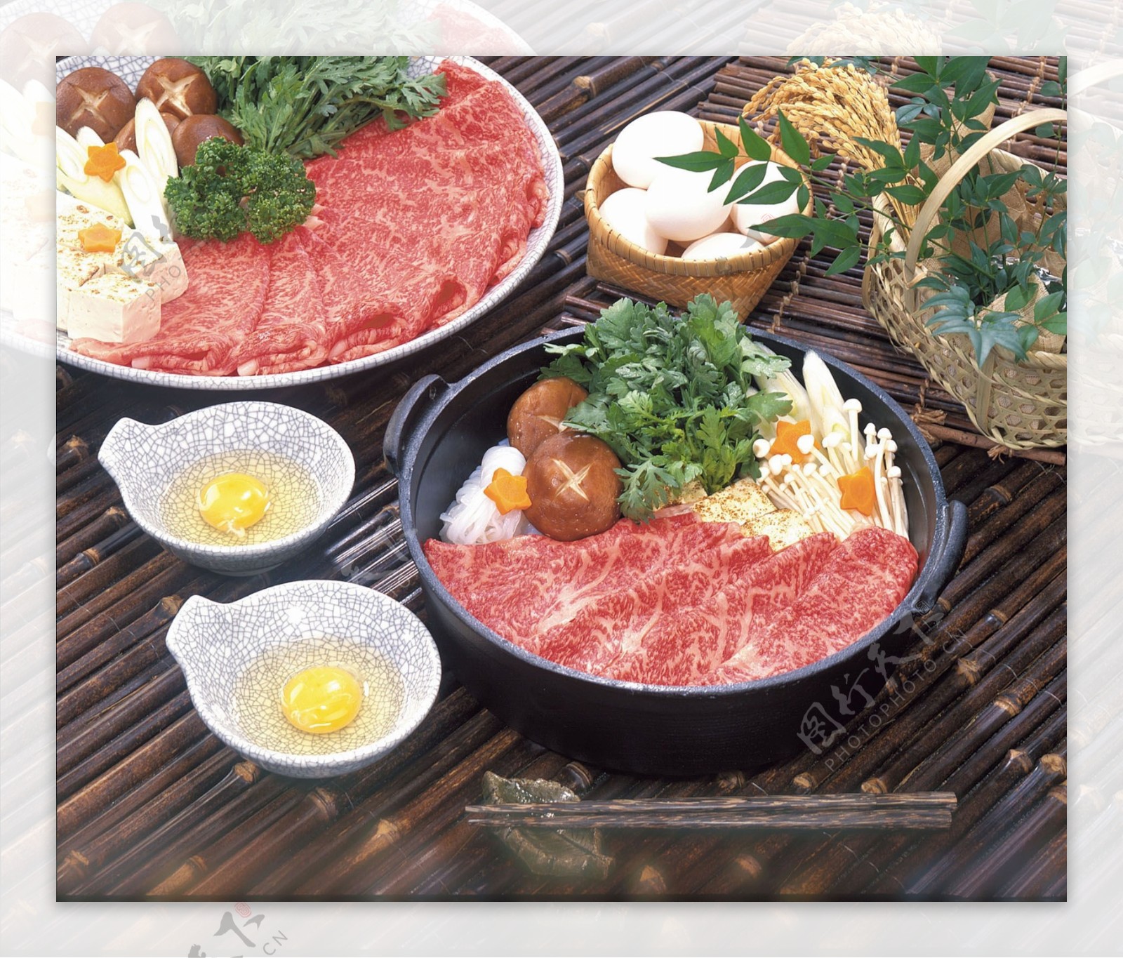寿喜烧日式料理图片