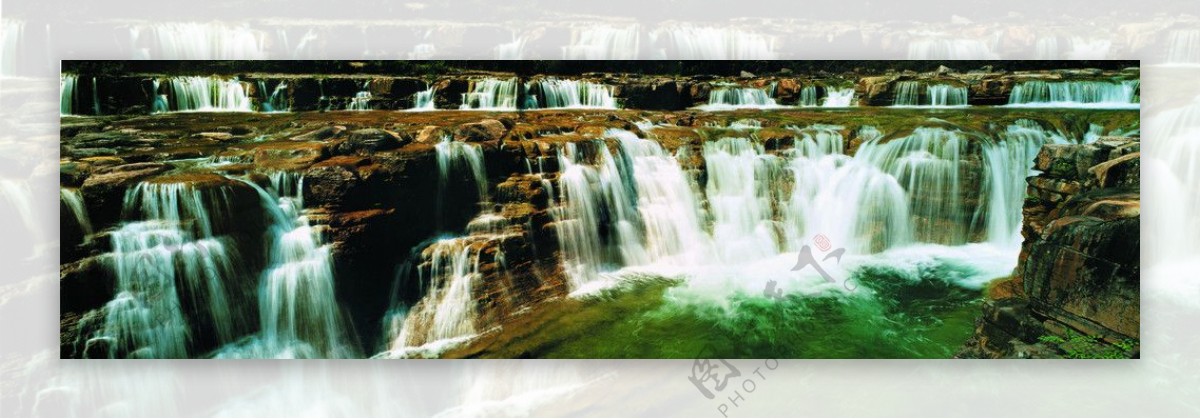 黄围山红豆瀑图片