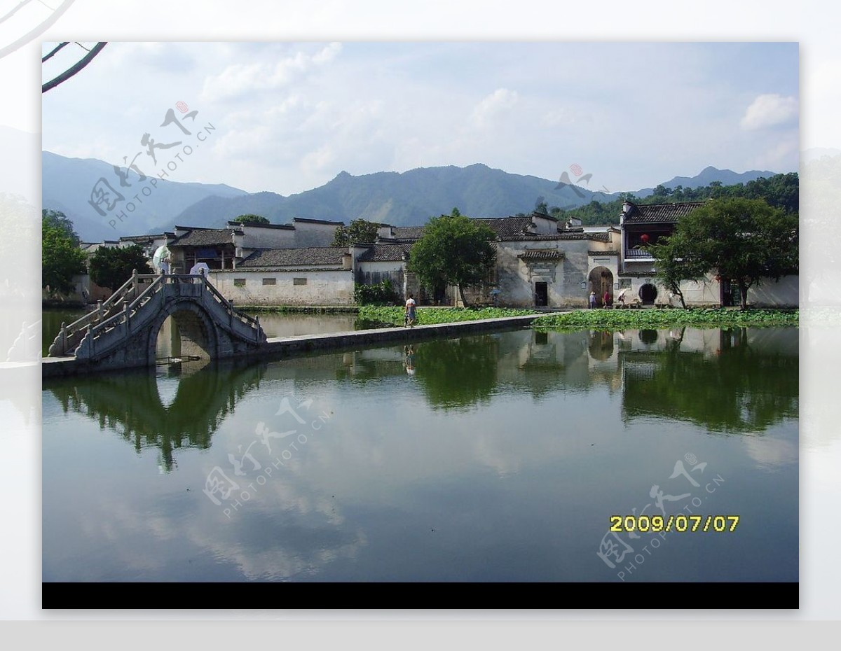 宏村南湖风光图片