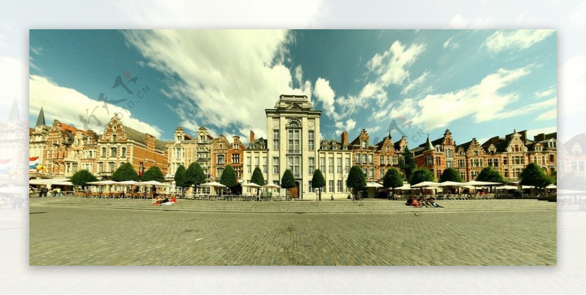 比利时鲁汶大学城啤酒广场图片