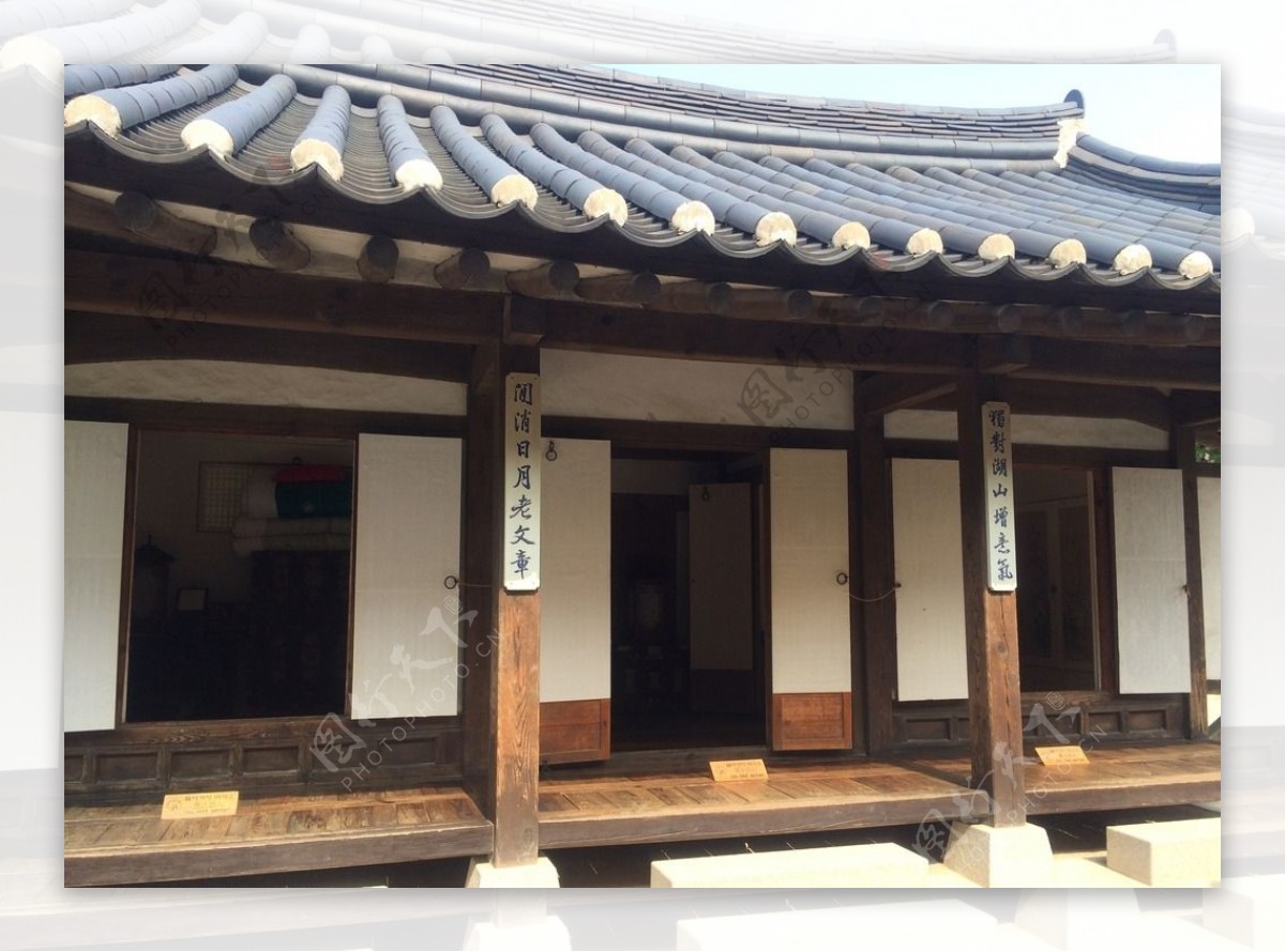 韩国民俗风情建筑图片