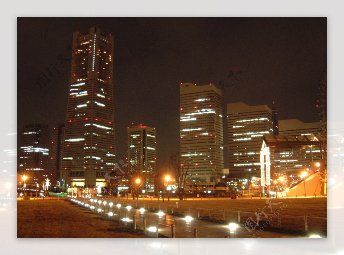 日本横滨夜景图片