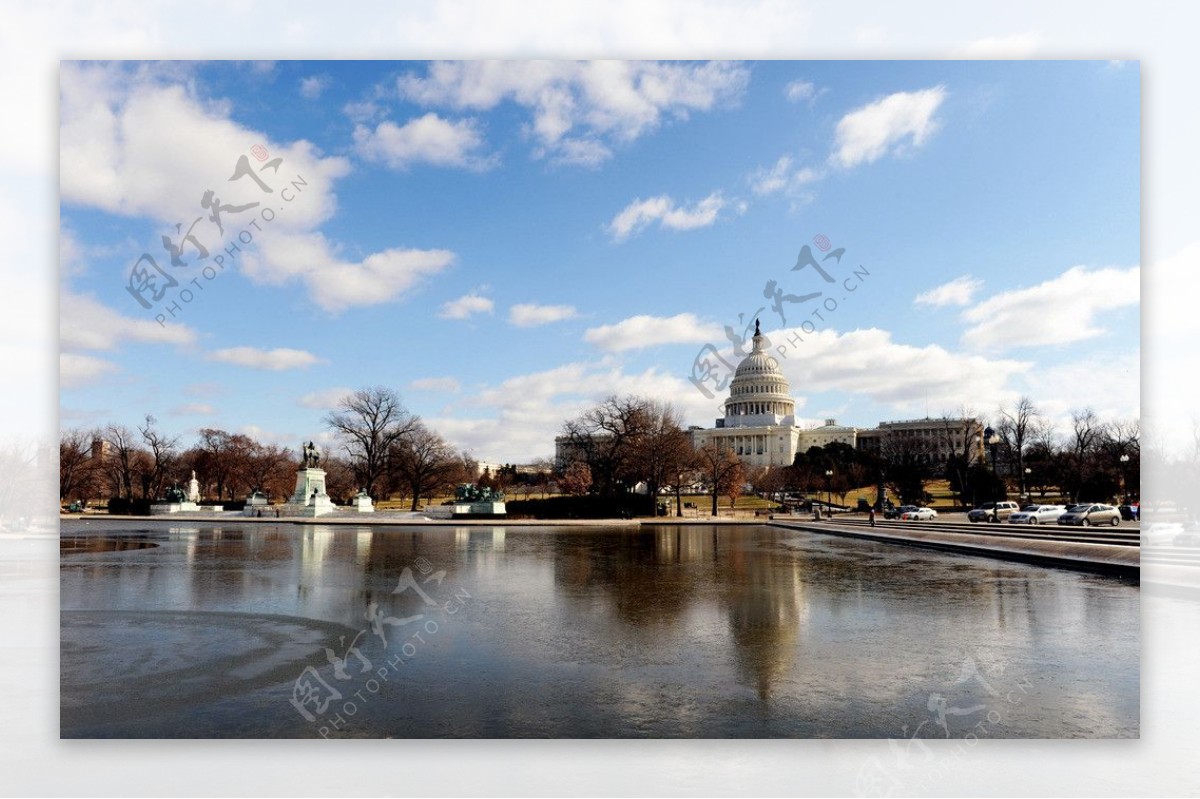 华盛顿国会山风光图片