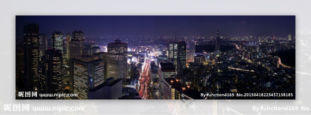 东京鸟瞰图图片