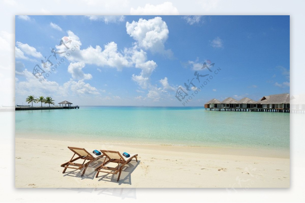马尔代夫唯美海滩壁纸5-风景壁纸-壁纸下载-美桌网
