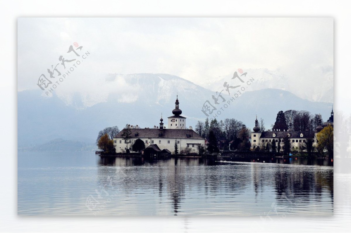 奥地利湖景图片
