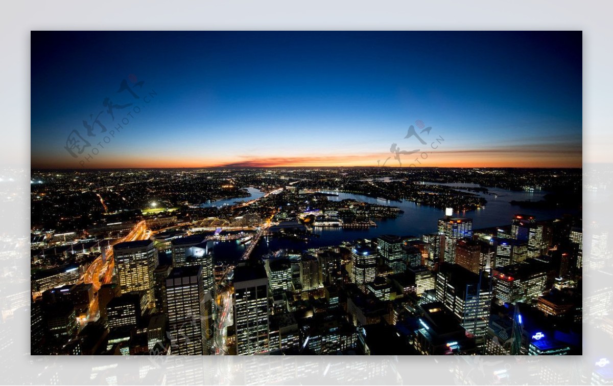 黄昏时分的悉尼图片