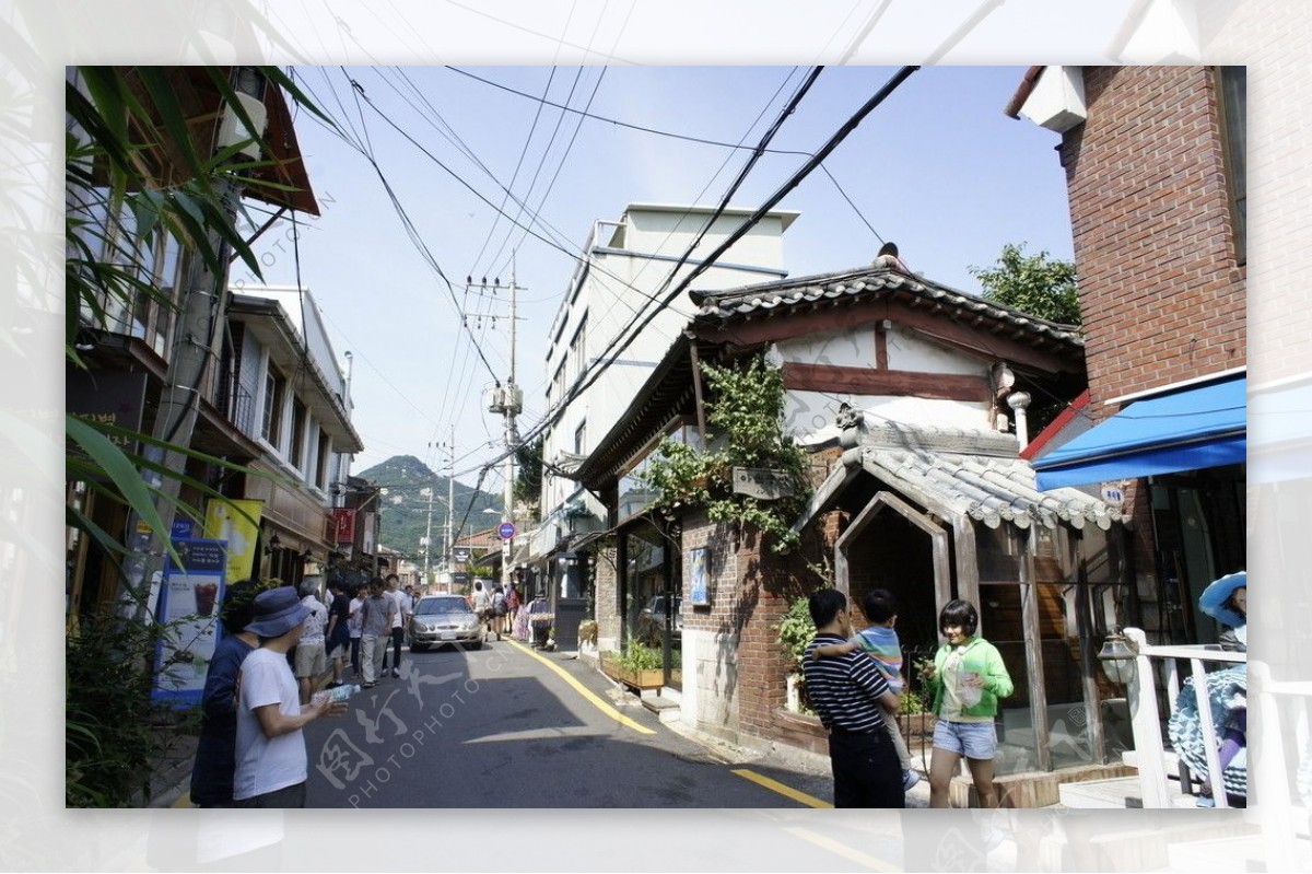 韩国首尔三清洞街景图片