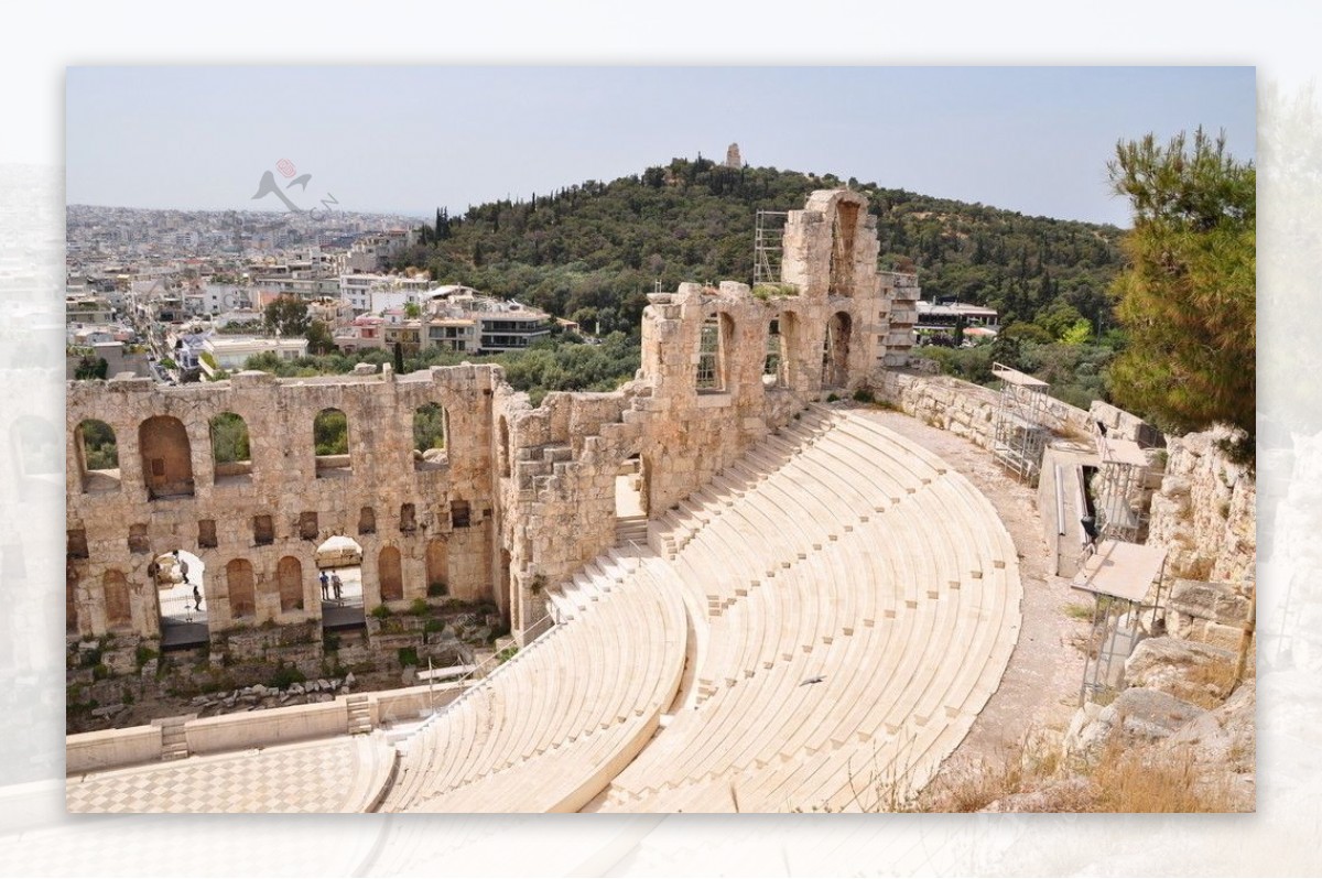 古希腊歌剧院遗址图片