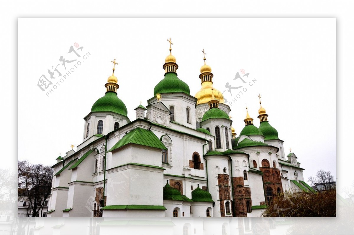 乌克兰基辅著名的索菲亚教堂图片