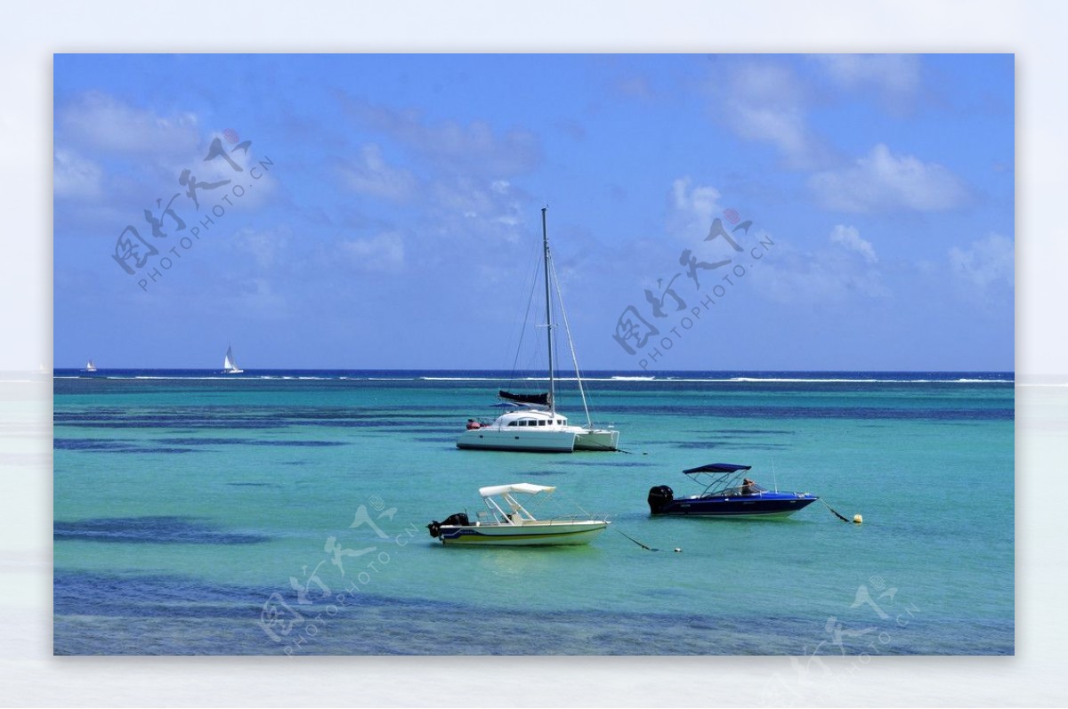 毛里求斯西海岸海上风光图片