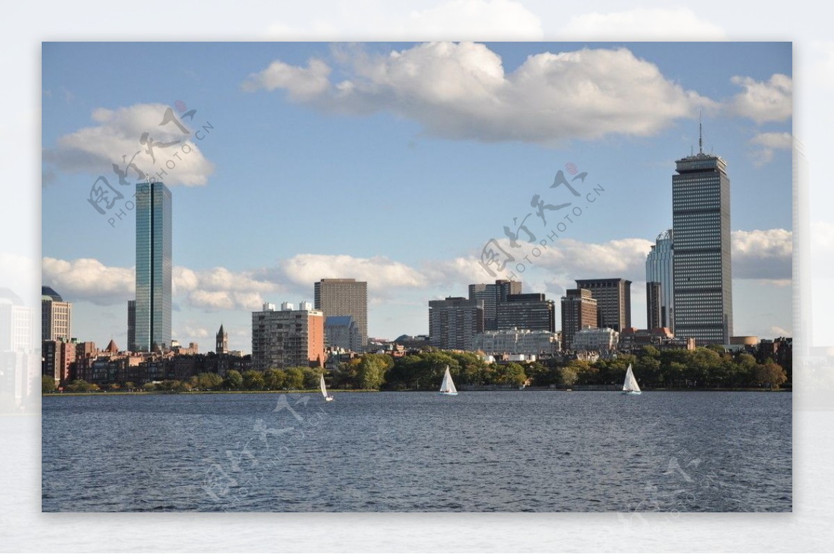 美國波士頓城市岸景图片