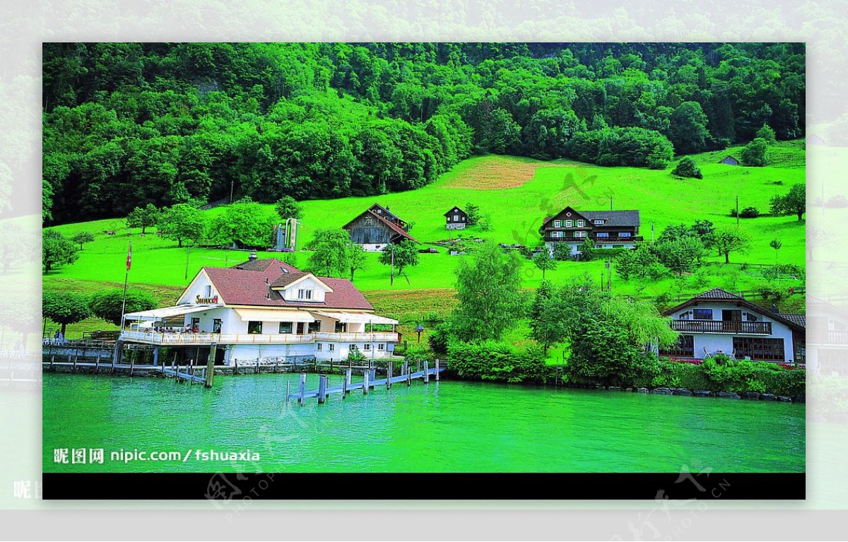 瑞士硫森湖图片