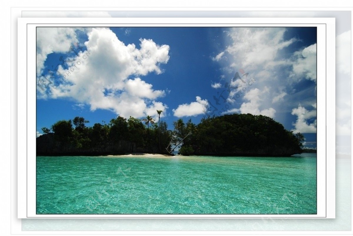 帕劳岛礁风光图片
