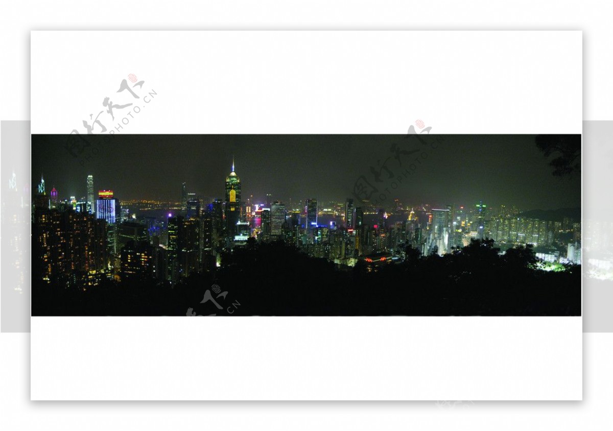 香港太平山夜景全景图图片