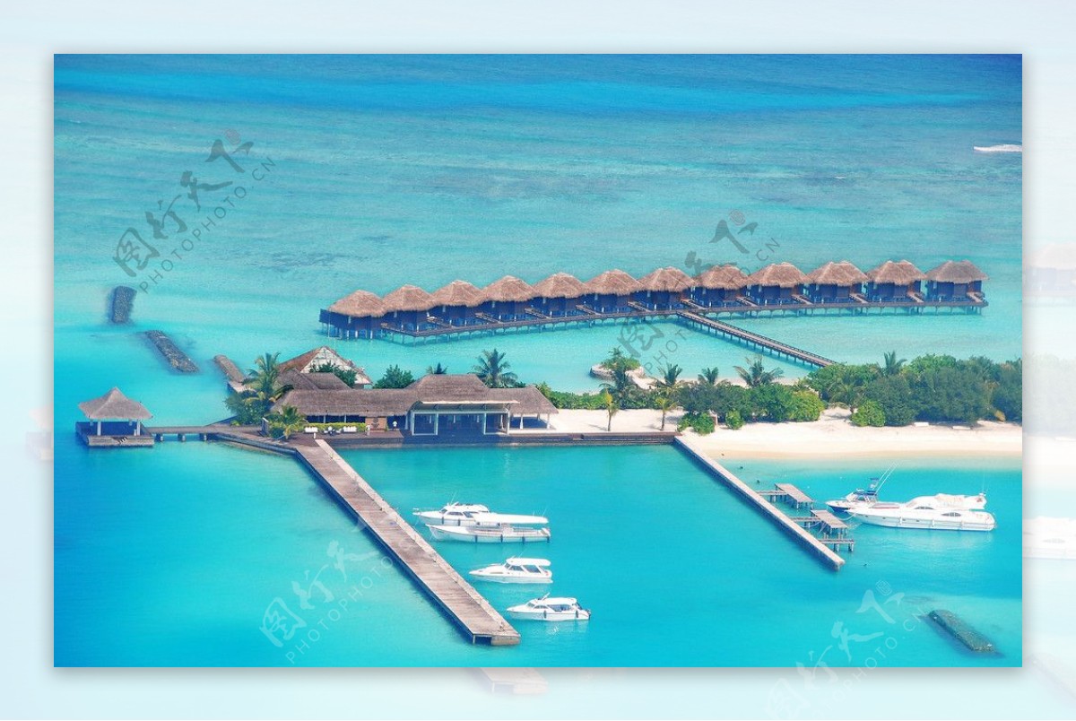 马尔代夫水上屋图片