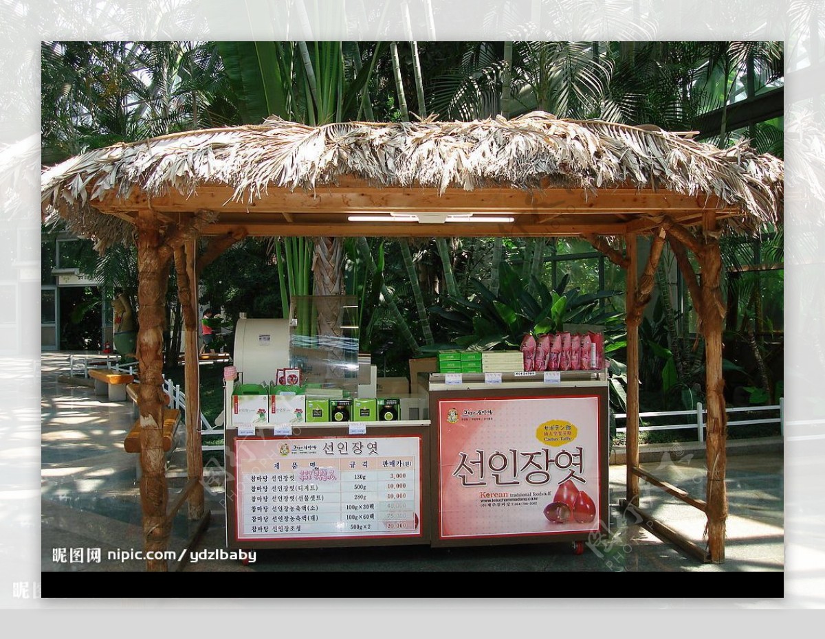济州岛植物园商亭图片