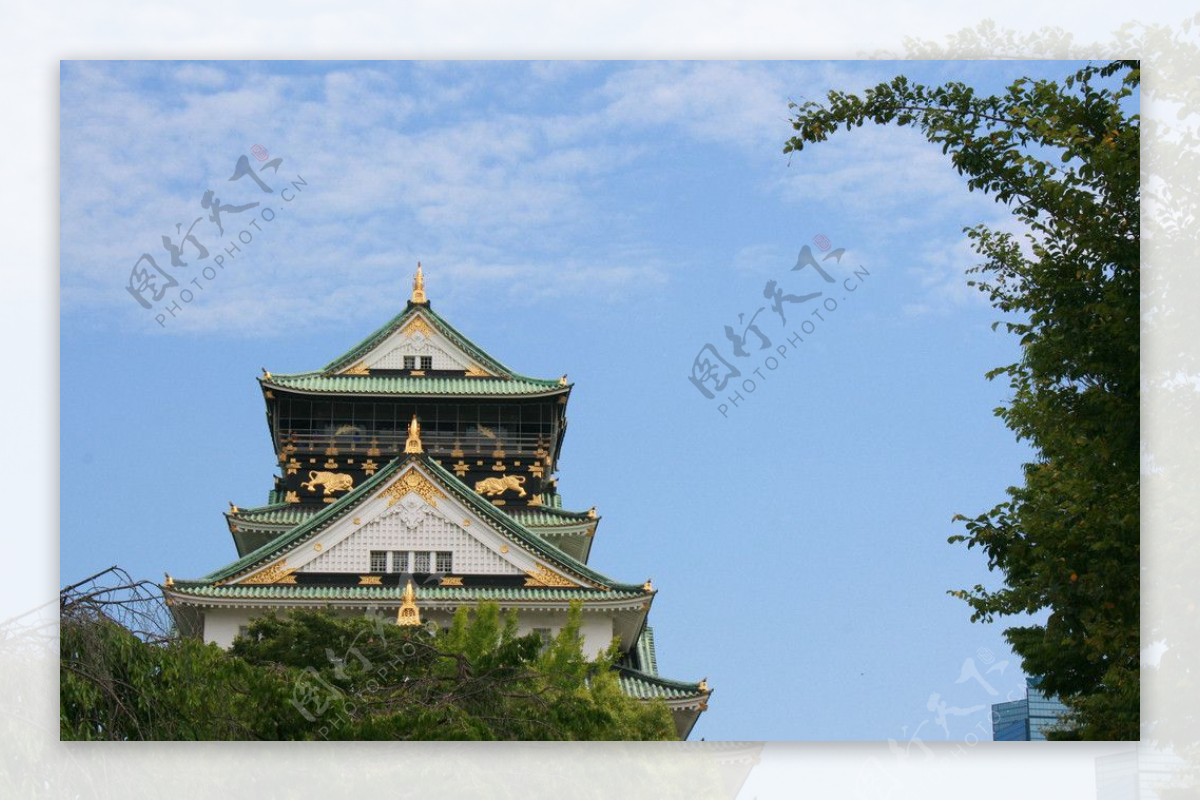 日本大阪城天守阁图片