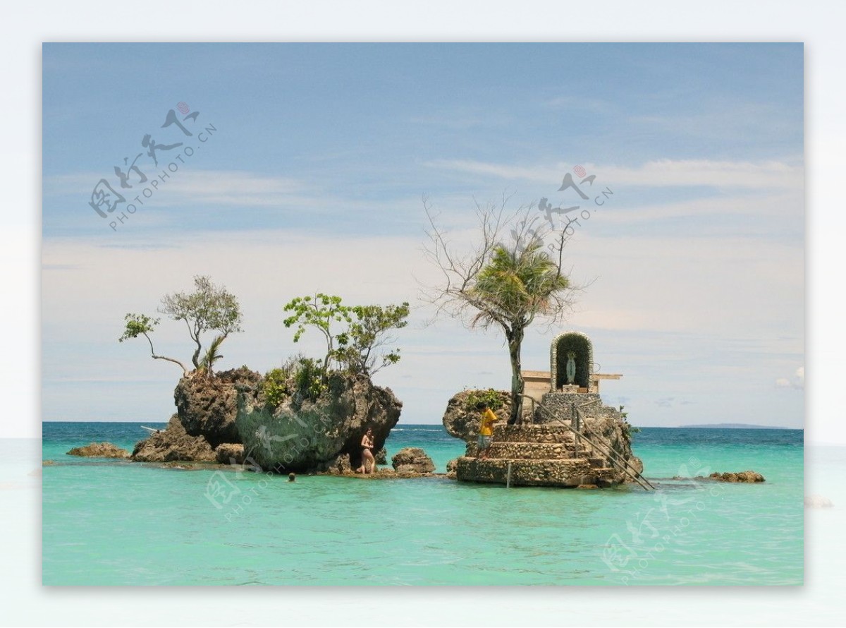 长滩岛圣母礁岩图片