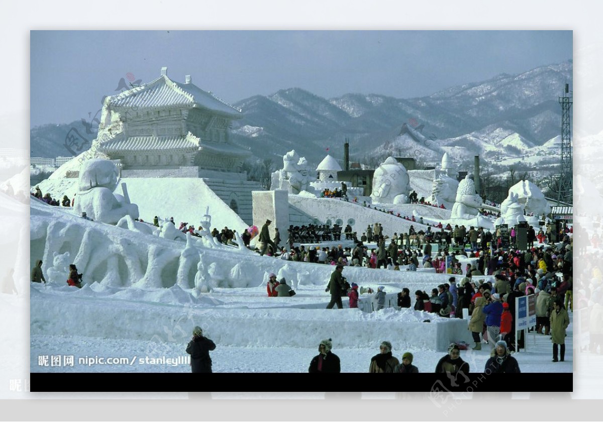 韩国雪景图片