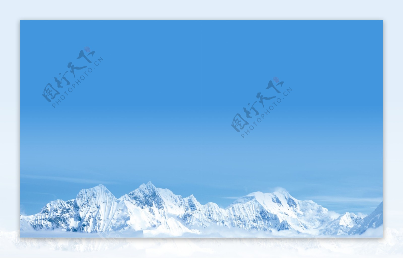 蓝色冰山背景图片