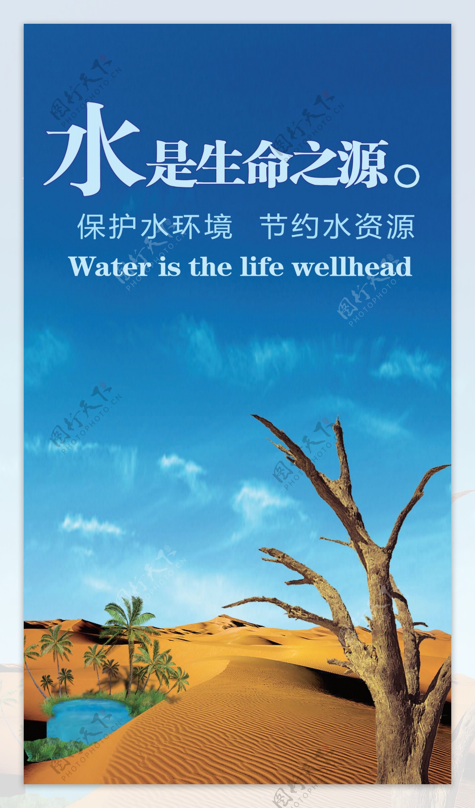保护水环境节约水资源图片