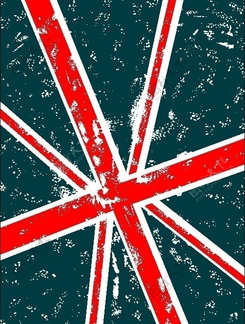 腐蚀式英国国旗图片