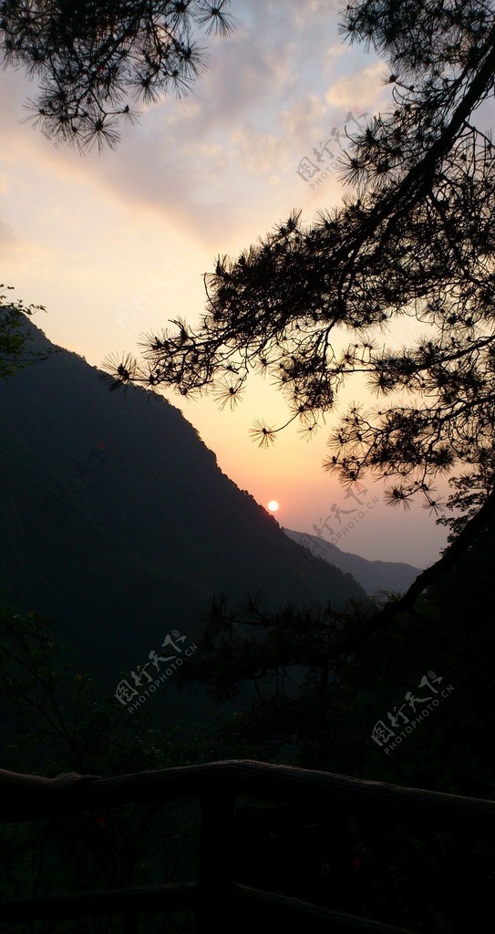 夕阳美景图片