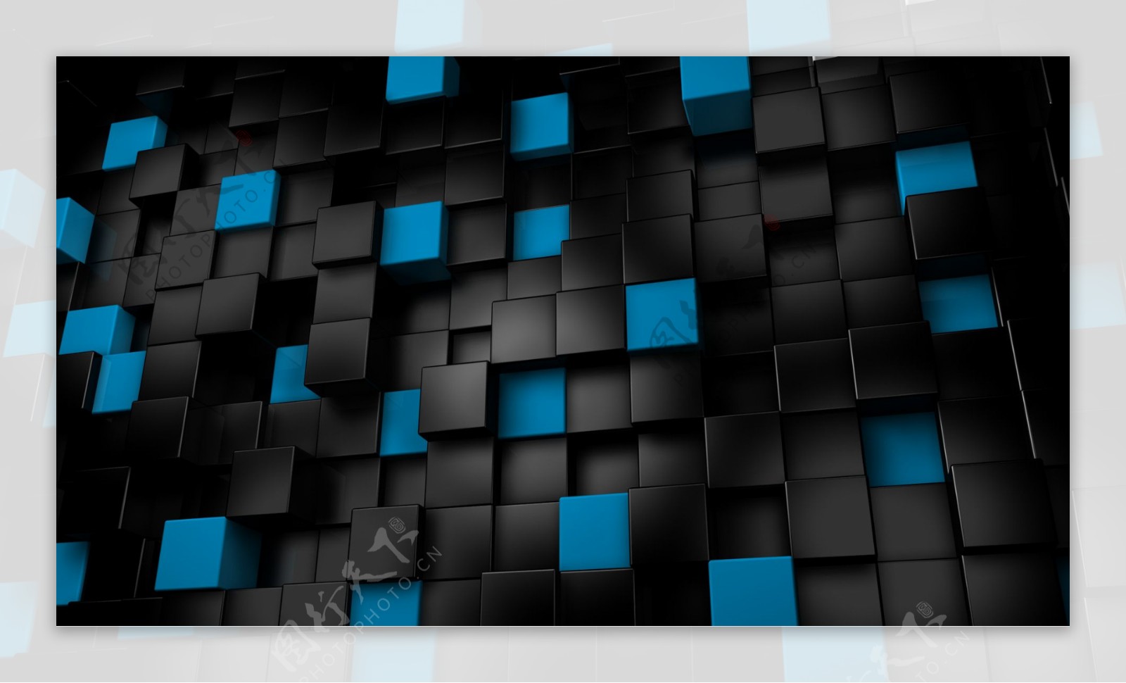 蓝黑方格背景素材图片