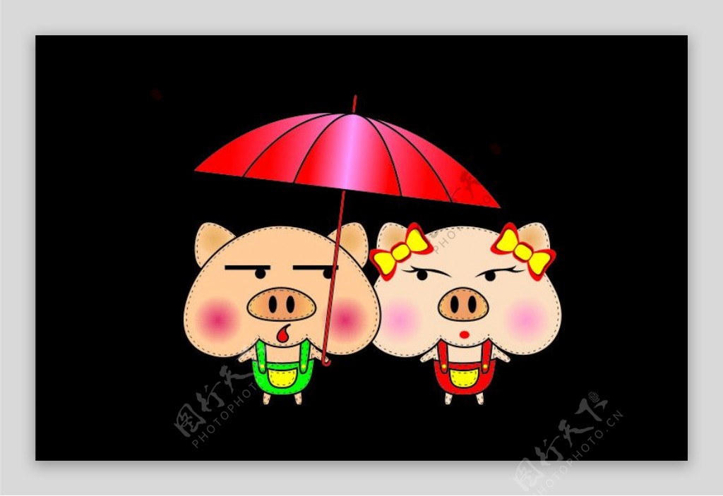 猪罗罗和猪露露图片