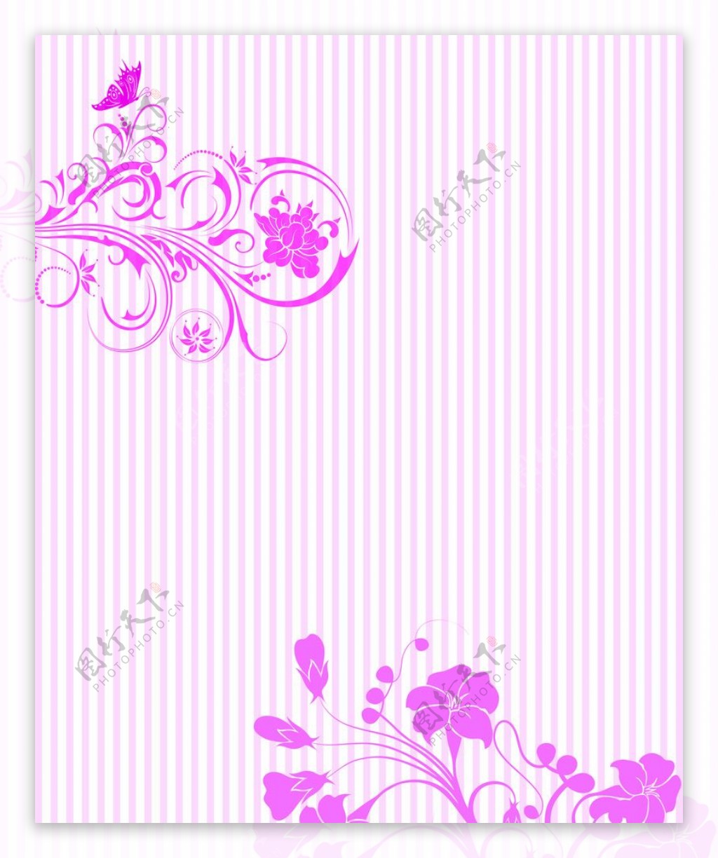 粉色花纹背景图图片