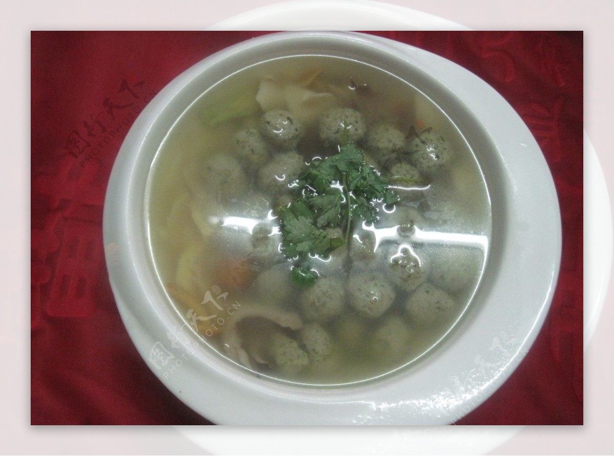 香菌野菜肉丸汤图片