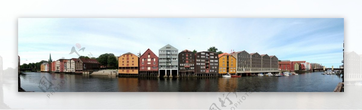 特隆赫姆全景特隆也姆挪威第三大城市挪威图片