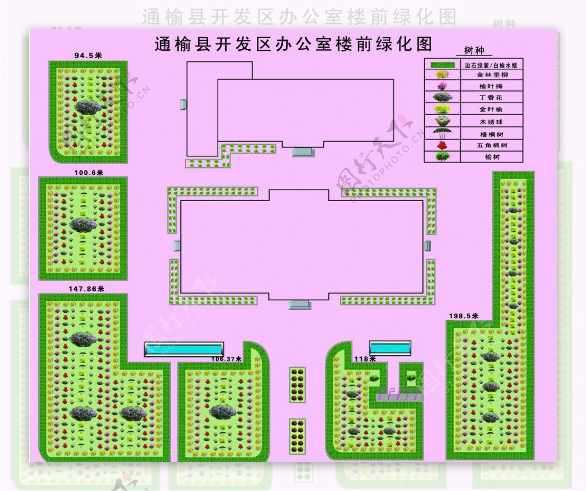 绿化平面图图片