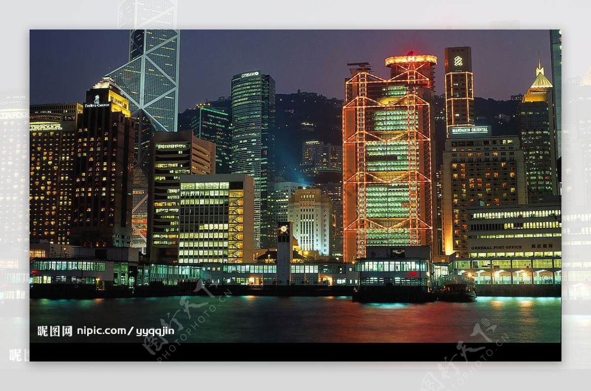 香港回归10周年夜景图片