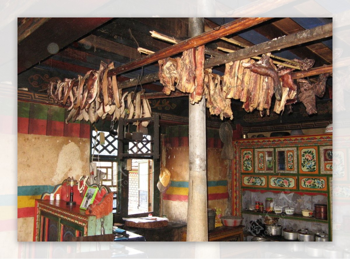 藏族厨房图片