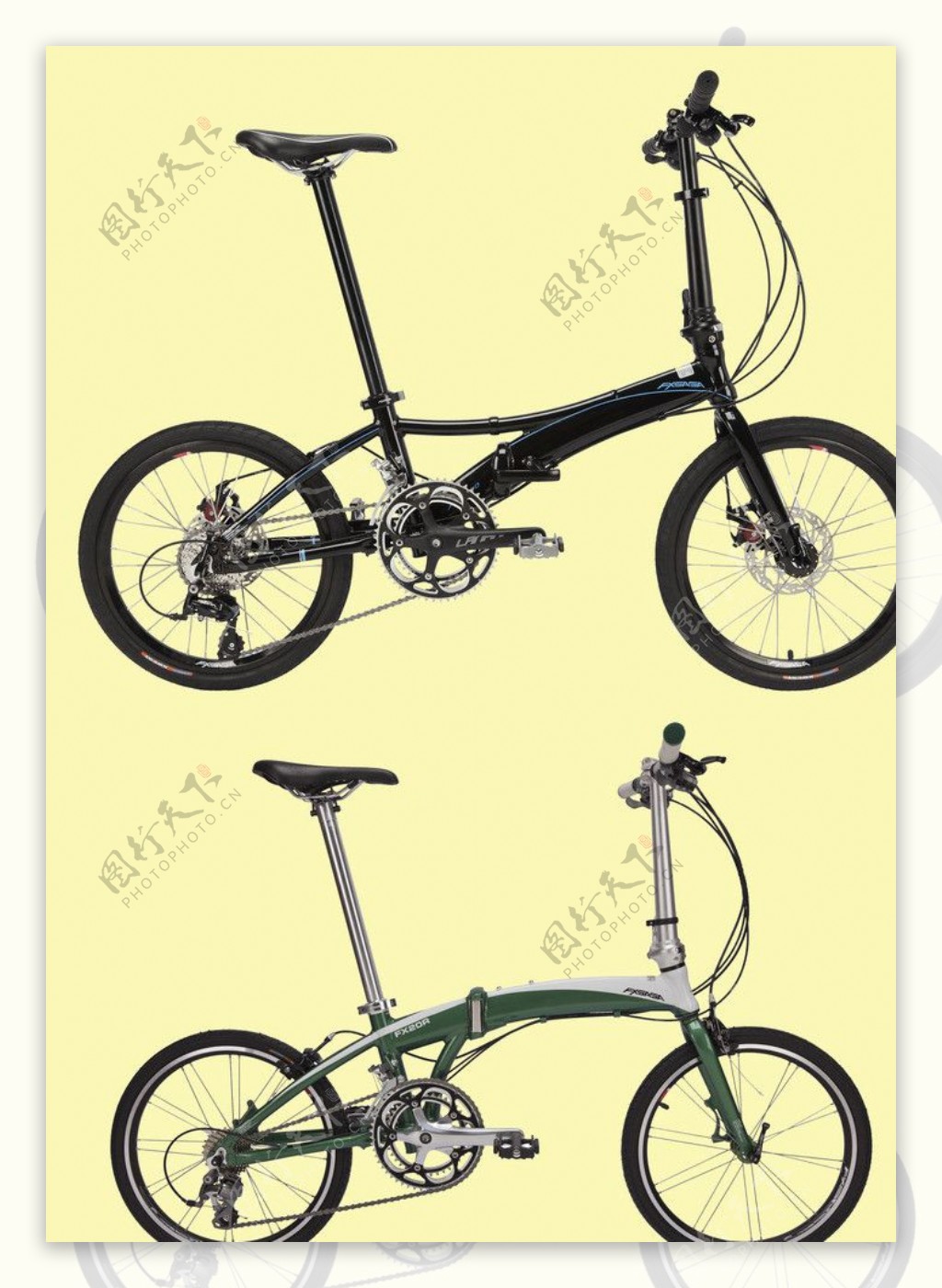 折叠自行车图片