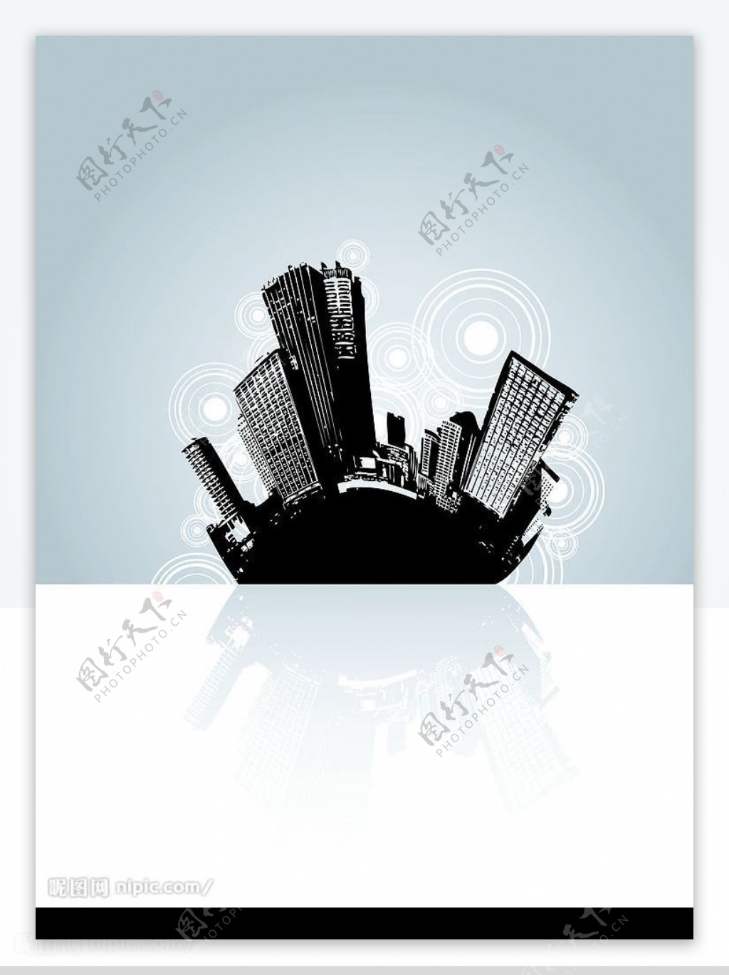 黑白城市图片