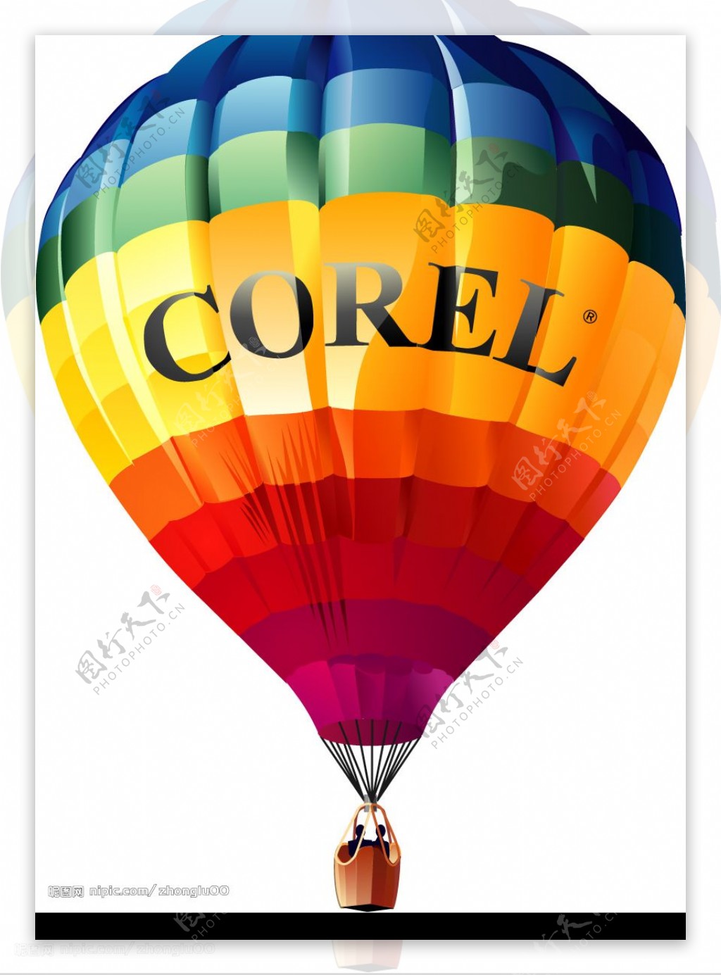 CDR热气球图片