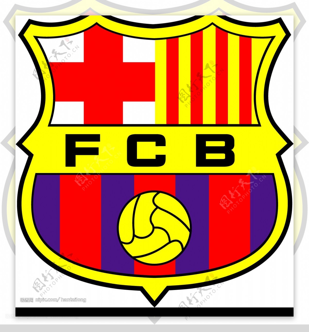 巴塞罗拿足球队徽图片