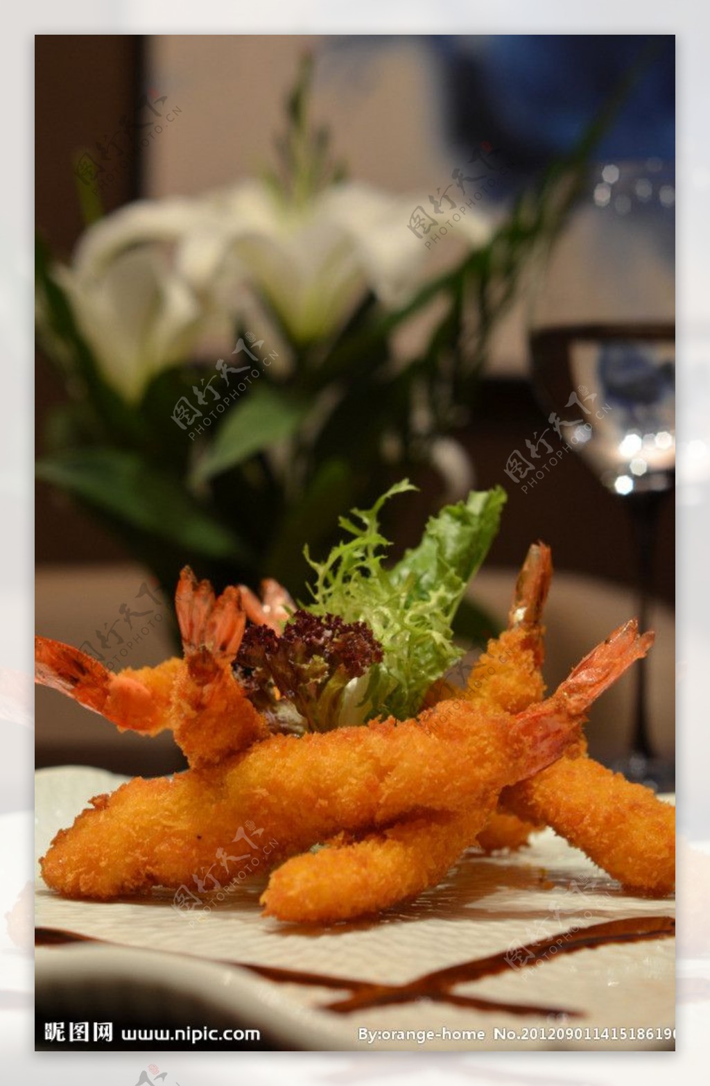 日式黄金虾图片