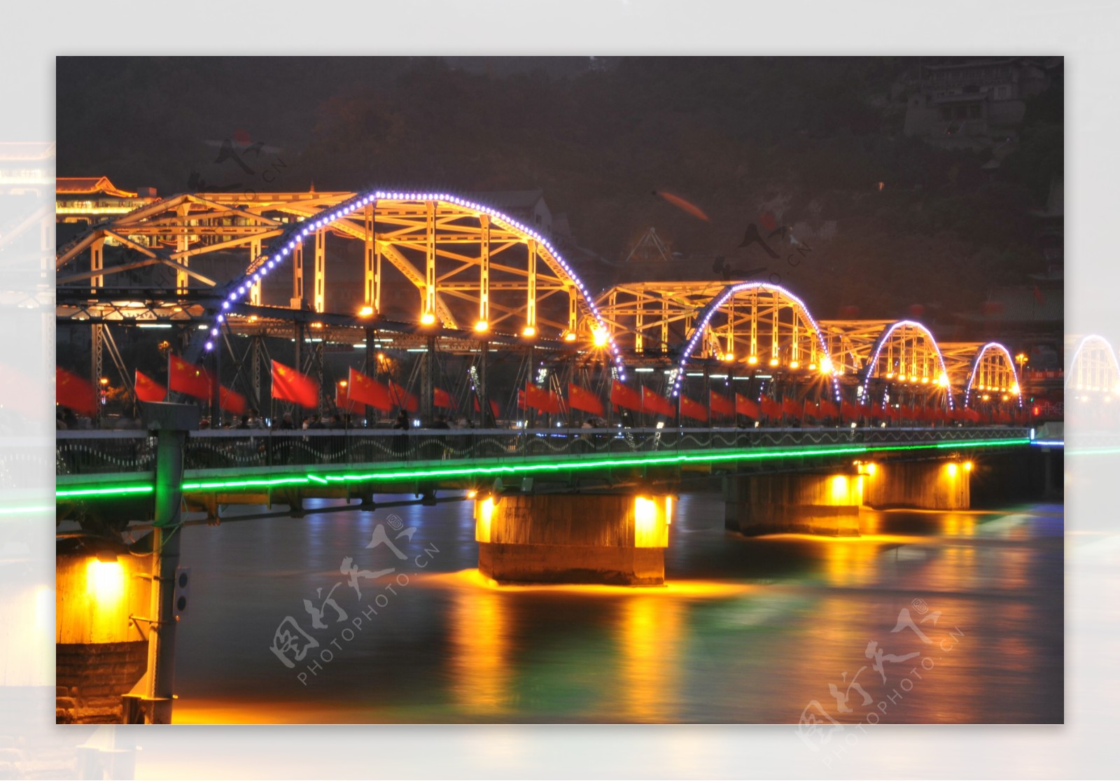 黄河铁桥中山桥图片