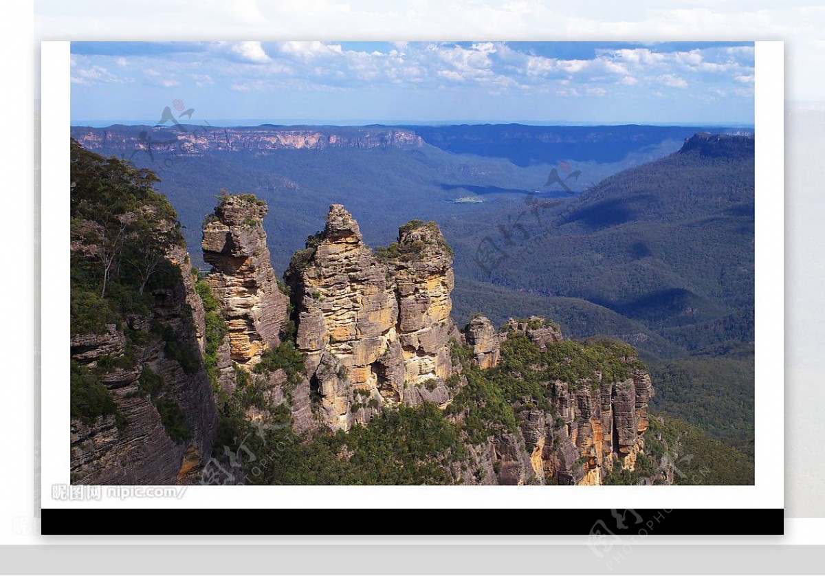 澳洲藍山的三姊妹岩图片