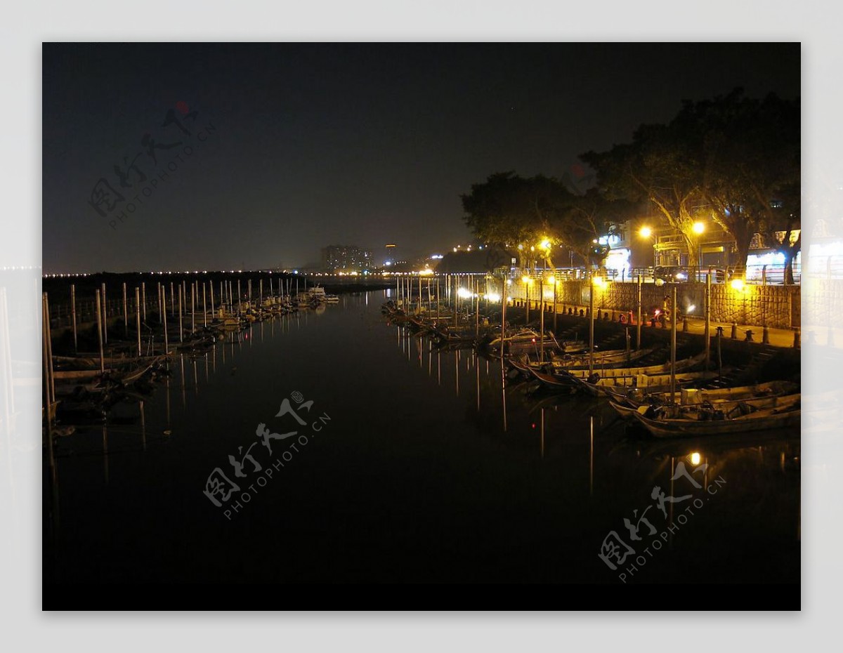 關渡碼頭夜景图片