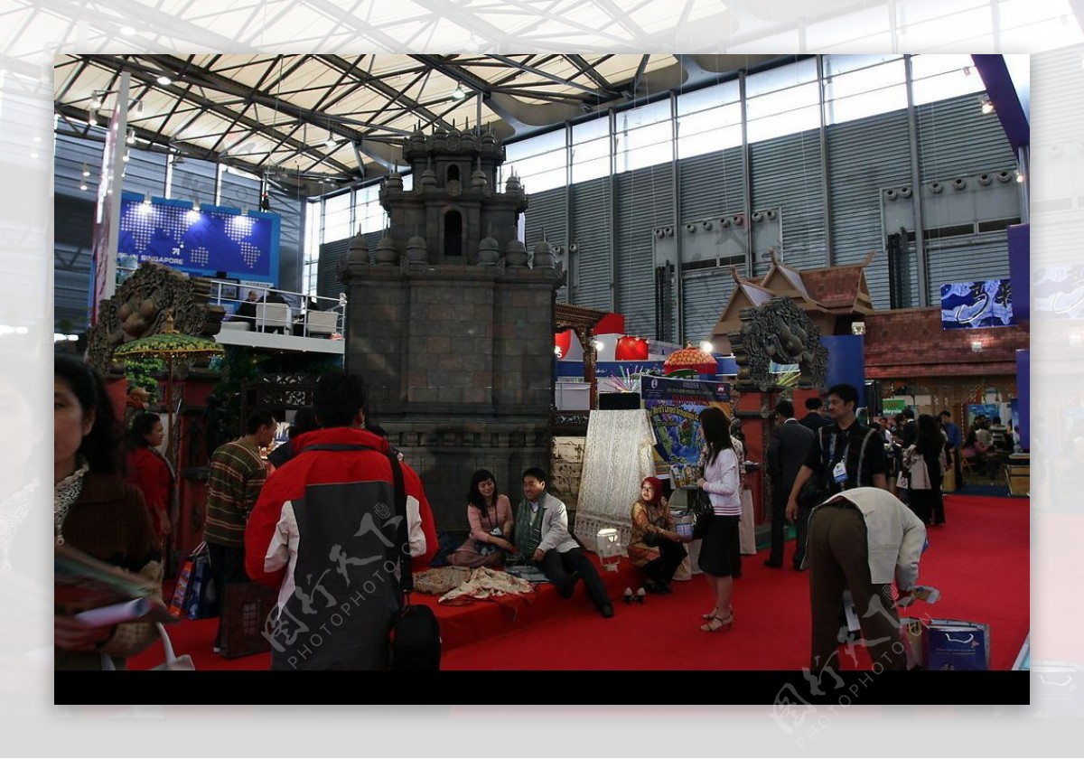 上海旅游交易会印尼展台图片
