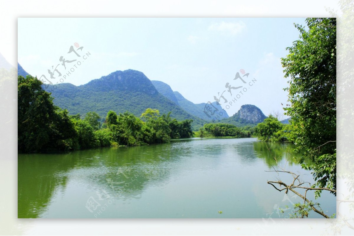 桂林桃花江山水风光图片