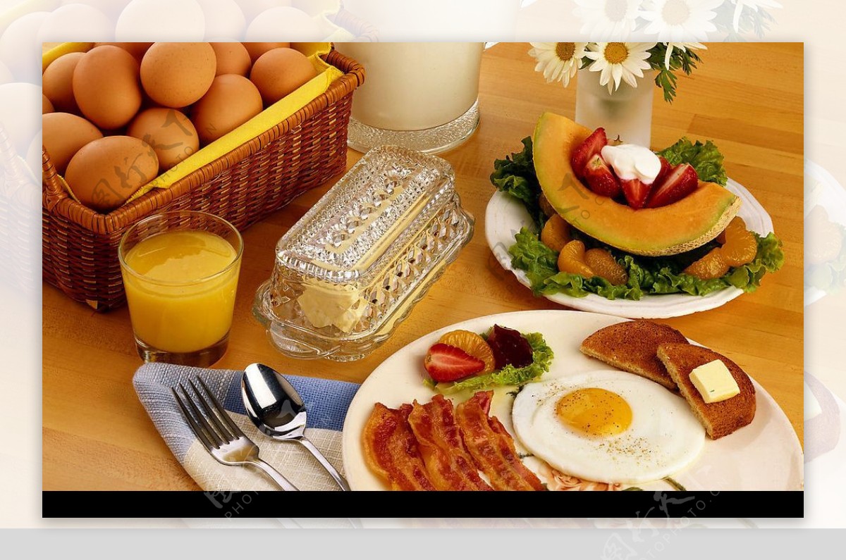 美食诱惑之营养早餐图片