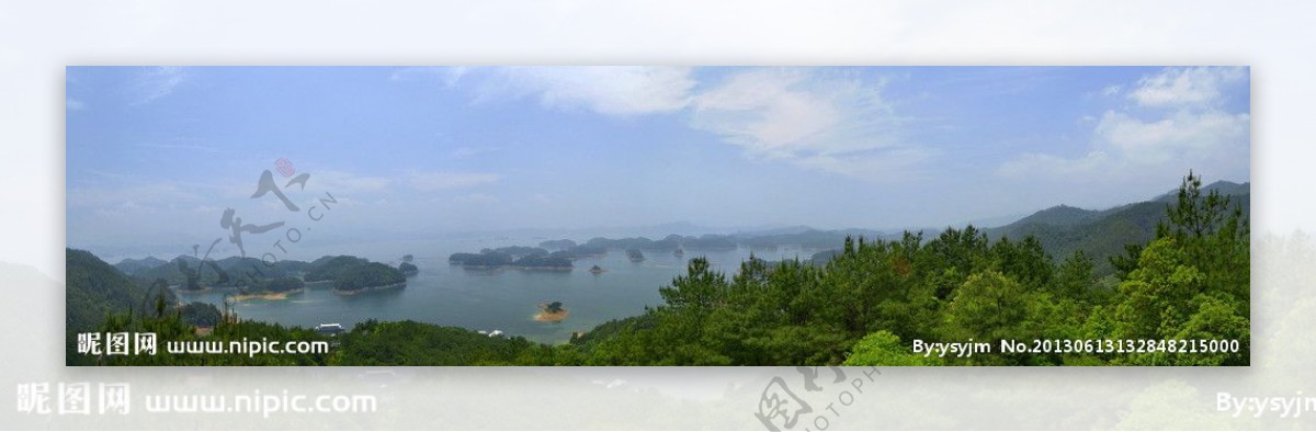 千岛湖全景图图片